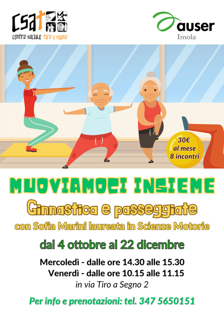 Flyer Muoviamoci insieme Auser Imola